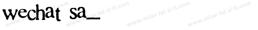 wechat sa字体转换